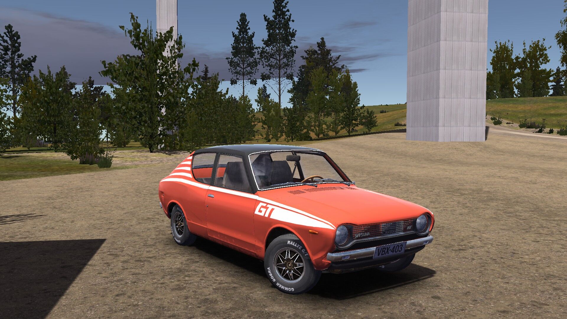 Classic bright red-black Satsuma paintjob at My Summer Car Nexus