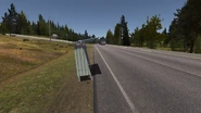 A bus approaching the Rykipohja highway junction.