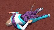 Reijo, who has been knocked out by the player after a failed attempt to get the player off the field.