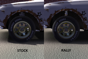 Rally suspension front height