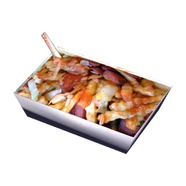 Sausage with fries