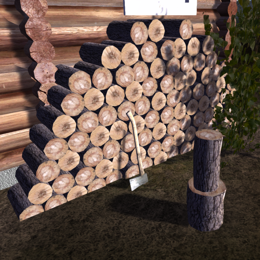 firewood pile