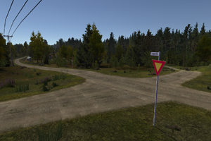 The crossroads southeast of .