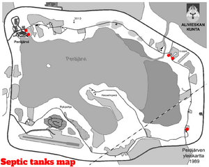 Septic tanks map