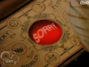 the board saying sorry (that Ethan, Benny, and Rory will never be cool)