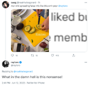 A screenshot of two tweets. Tweet 1: Twitter user @noahhatesgerard saying "mcr wiki spreading false info like this smh poor @raytoro"