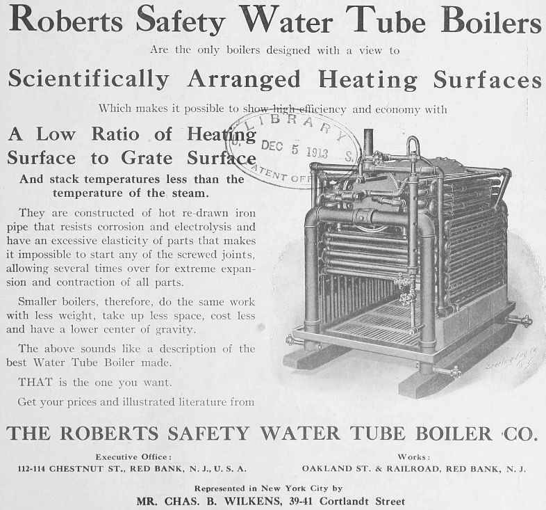 Roberts Safety Water Tube Boiler Company Wiki Fandom