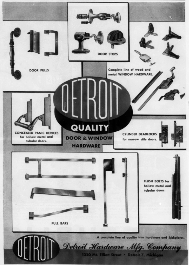Detroit Hardware Manufacturing Company Wiki Fandom