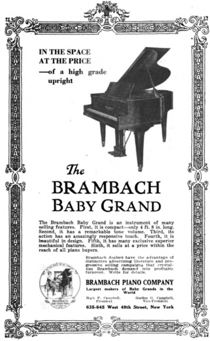 Brambach piano sale