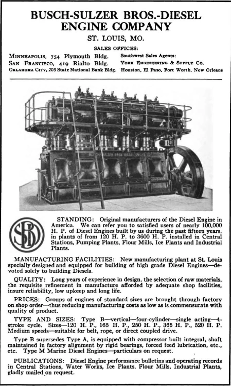 Busch-Sulzer Brothers Diesel Engine Company | MyCompanies Wiki | Fandom