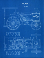 Oil Pull 16-30 4-Plow Blueprint (ca. 1920)