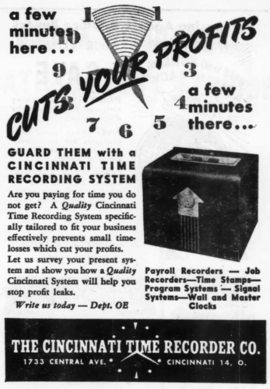 Cincinnati Time Recorder Company Wiki Fandom