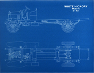 White Hickory Model K 2½-ton Blueprint (ca. 1920)