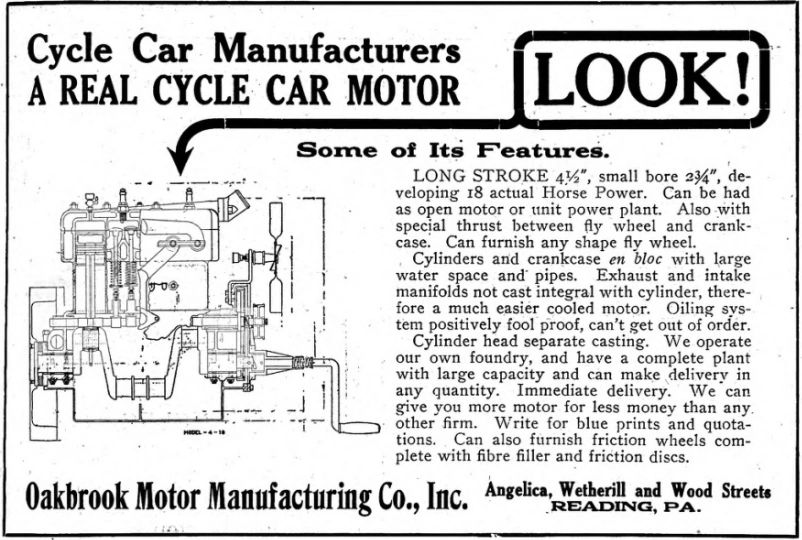 Oakbrook Motor Manufacturing Company | MyCompanies Wiki | Fandom
