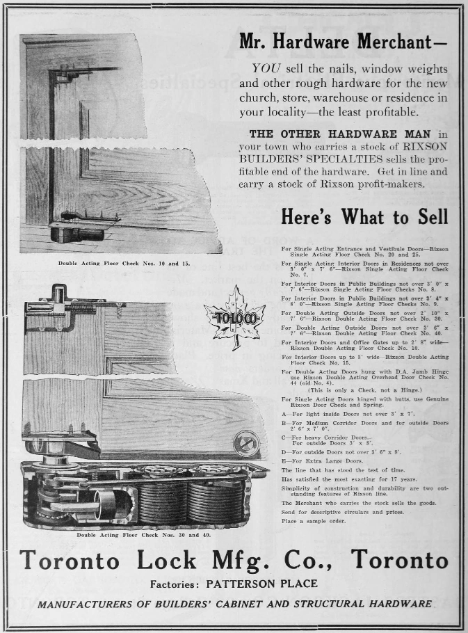Toronto Lock Manufacturing Company Wiki Fandom