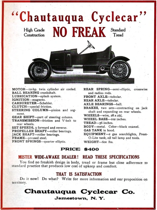 Chautauqua Cyclecar Company Wiki Fandom