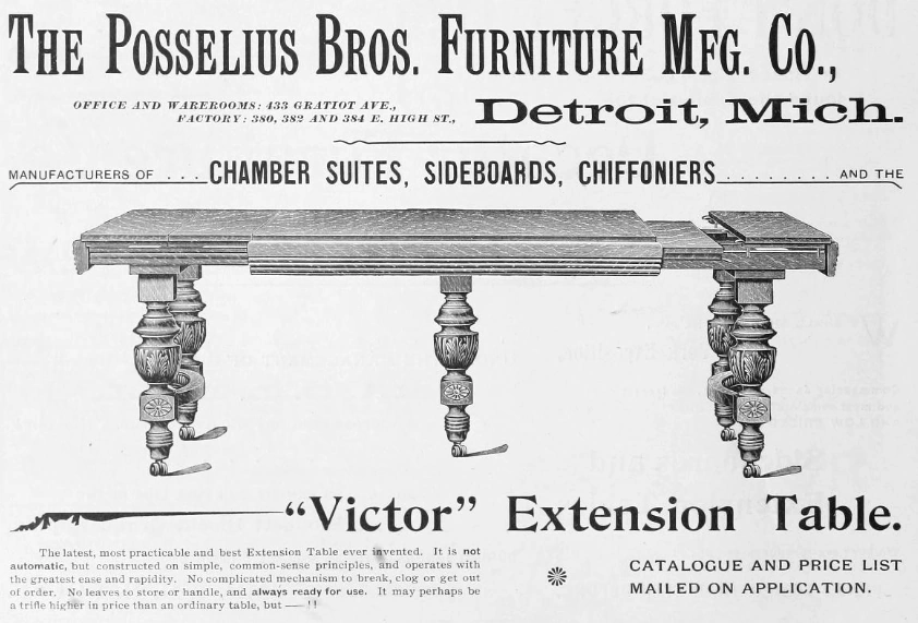 Posselius Brothers Furniture Manufacturing Company Wiki