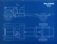 Wolverine Model D 2-ton Blueprint (ca. 1920)