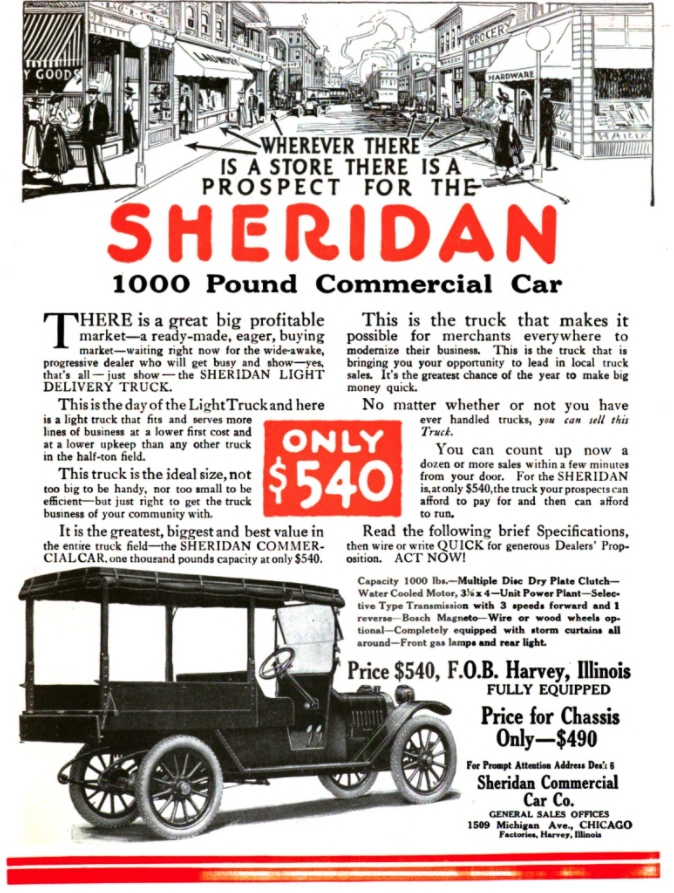 Sheridan Commercial Car Company Wiki Fandom