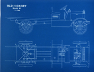 Old Hickory Model W 1¼-ton Blueprint (ca. 1920)