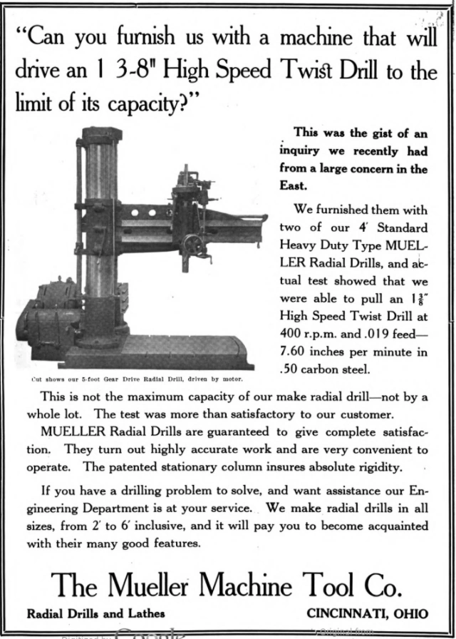 Mueller Machine Tool Company Wiki Fandom