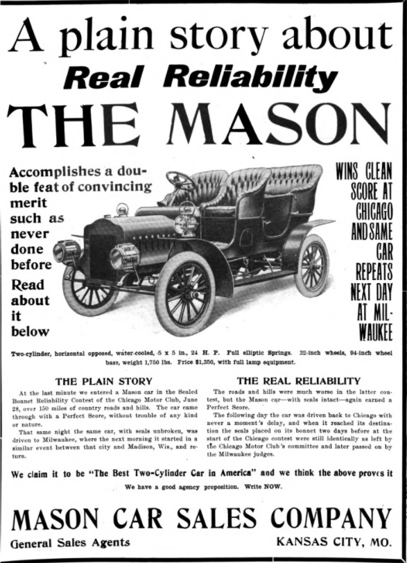 Mason Motor Car Company Wiki Fandom