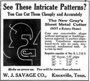 Hitchcock's Machine Tool List (October 1919)