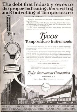 Tycos Recording Thermometer Taylor Instrument Companies -  Norway