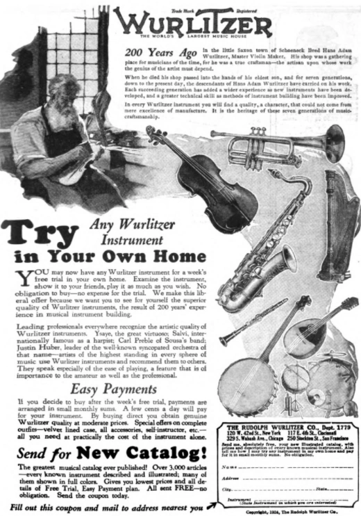 Rudolph Wurlitzer Company Wiki Fandom