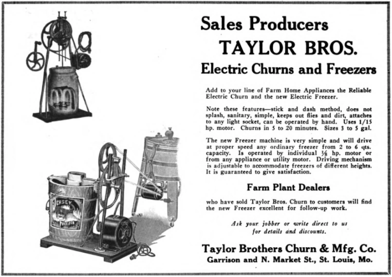 Taylor Brothers Churn & Manufacturing Company Wiki Fandom