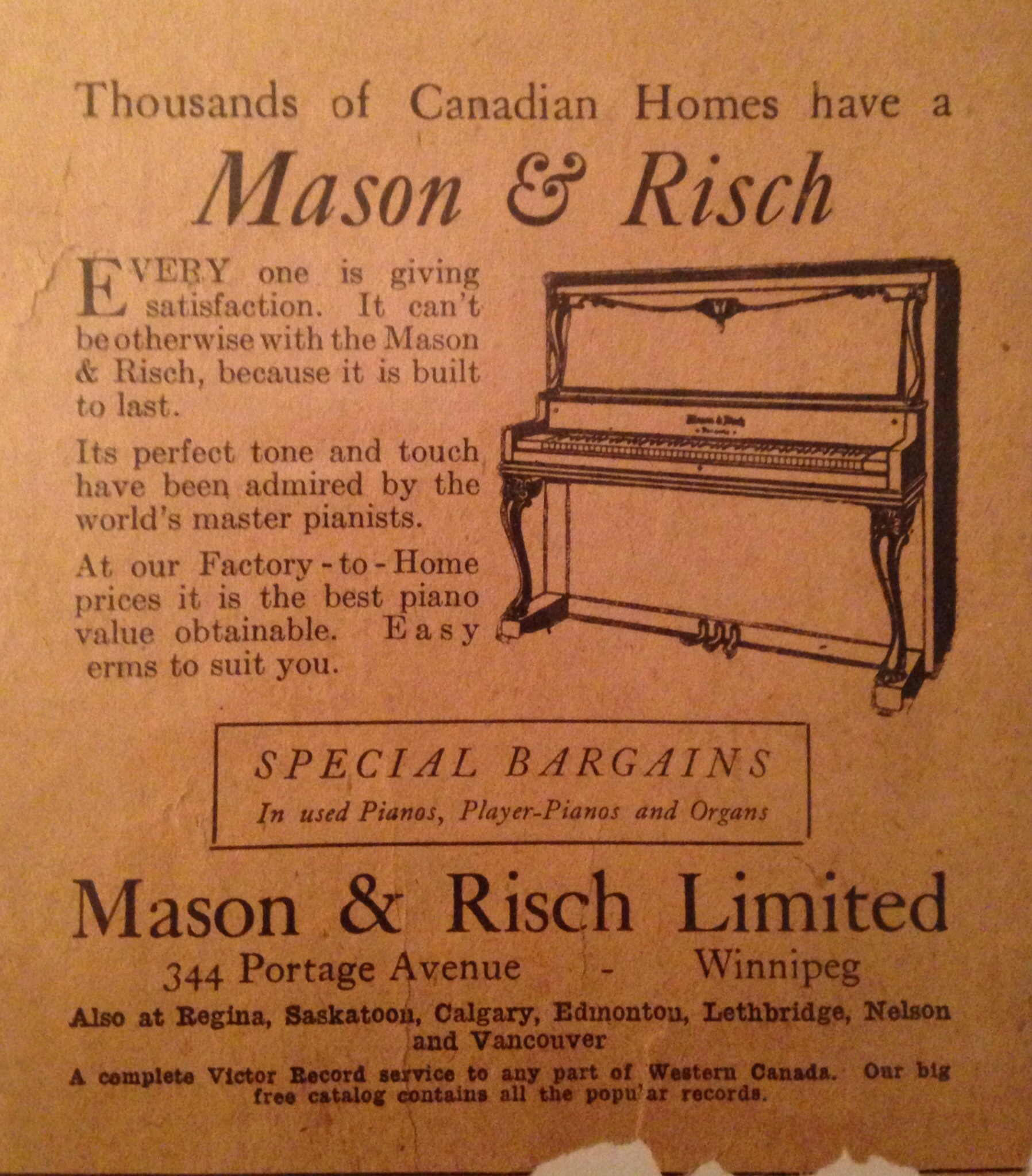 mason piano company