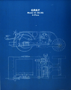 Gray Model B (18-36) 4-Plow Blueprint (ca. 1920)