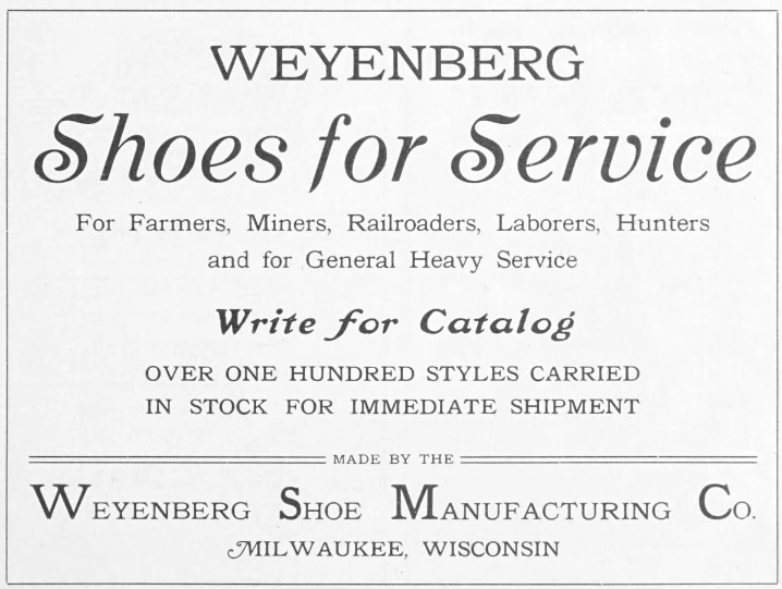 Weyenberg Shoe Manufacturing Company Wiki Fandom