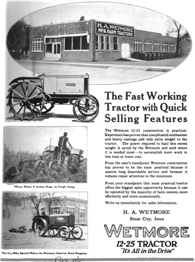 Wetmore Tractor Manufacturing Company Wiki Fandom
