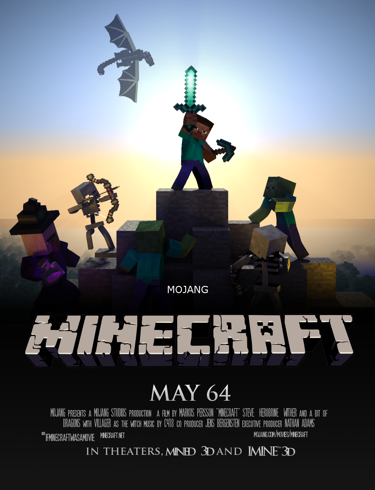 minecraft movie poster