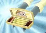 Phineas holding a box of number 2 pencils
