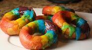 Rainbow donuts