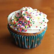 Cupcake with sprinkles