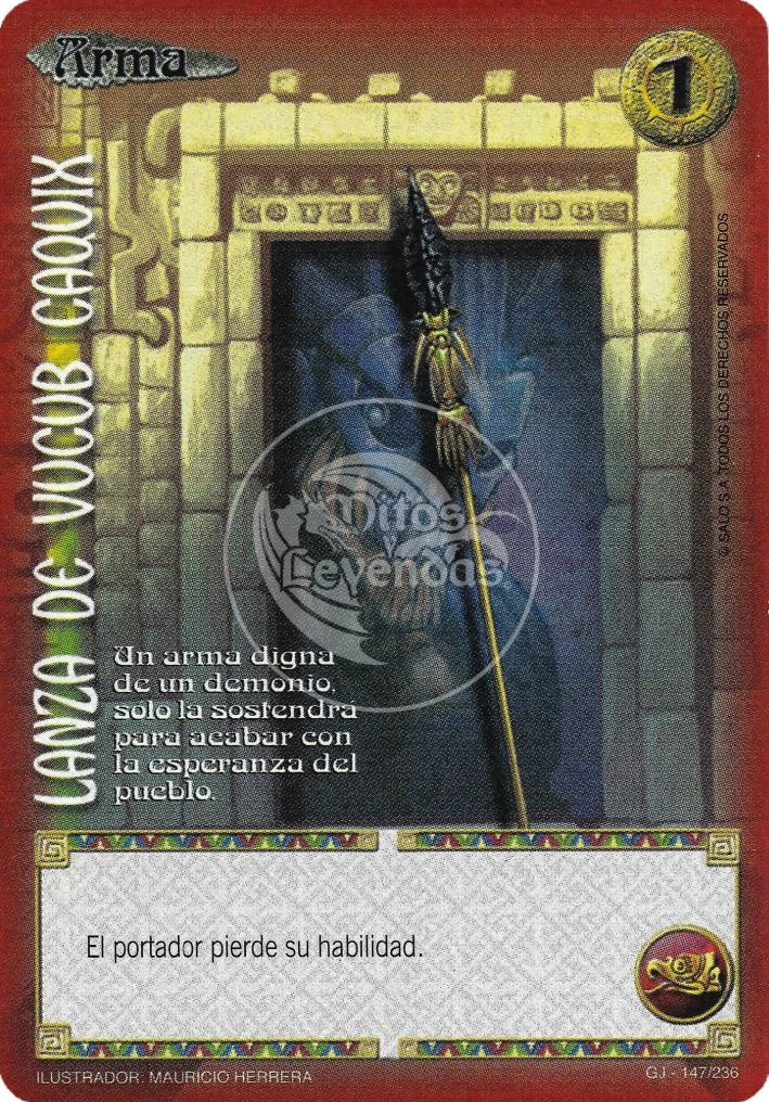 Lanza de Vucub Caquix Wiki Mitos y Leyendas Fandom