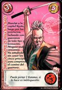 Miyamoto Musashi, carta Real de la edición Espíritu de Dragón.