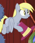 Derpy Hooves holding a hat S2E11