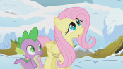 174px-Fluttershy and Spike S1E11