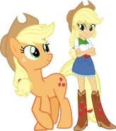 Applejack and applejack by hampshireukbrony-d6mtmym