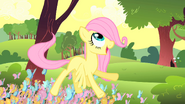 Young Fluttershy with butterflies S1E23