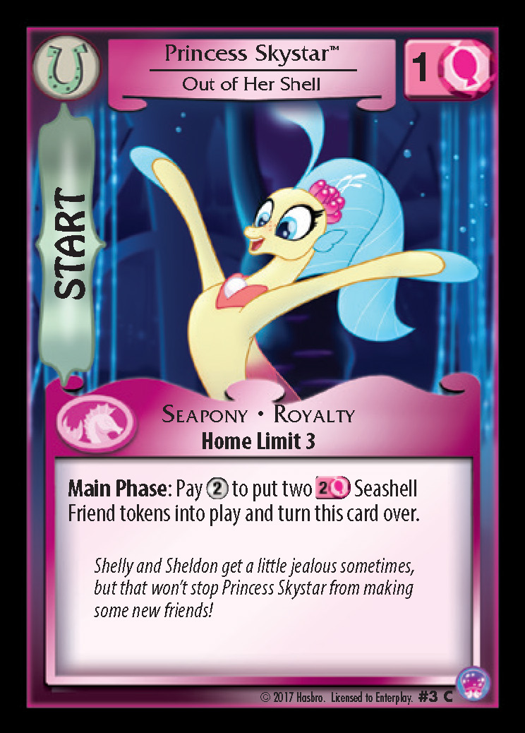 Seaquestria and Beyond My Little Pony CCG Captain Celaeno Mane Character Card 