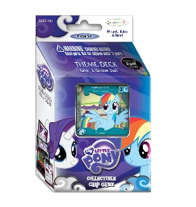 2 My Little Pony Card Game Decks Princess Celestia & Rarity/Luna & Rainbow Dash 