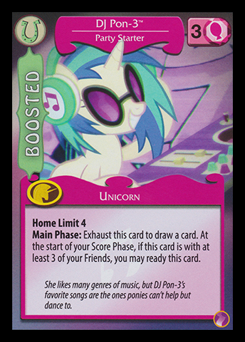  PARTY - ♡ponchan♡ DJ Pon-3, Party Starter | My Little Pony Collectible Card