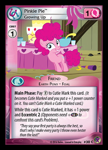 Pinkie Pie, Growing Up | My Little Pony Collectible Card Game Wiki 