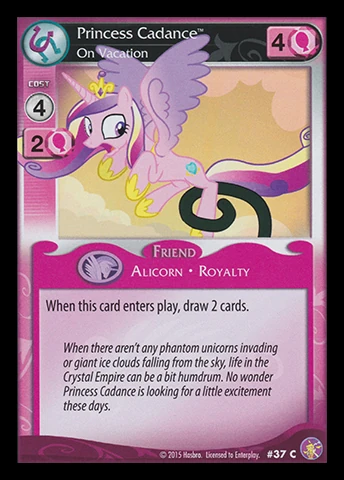 Princess Cadance, On Vacation | My Little Pony Collectible Card Game ...