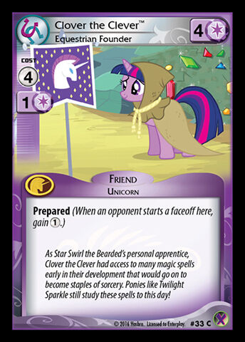 Clover the Clever, Equestrian Founder | My Little Pony